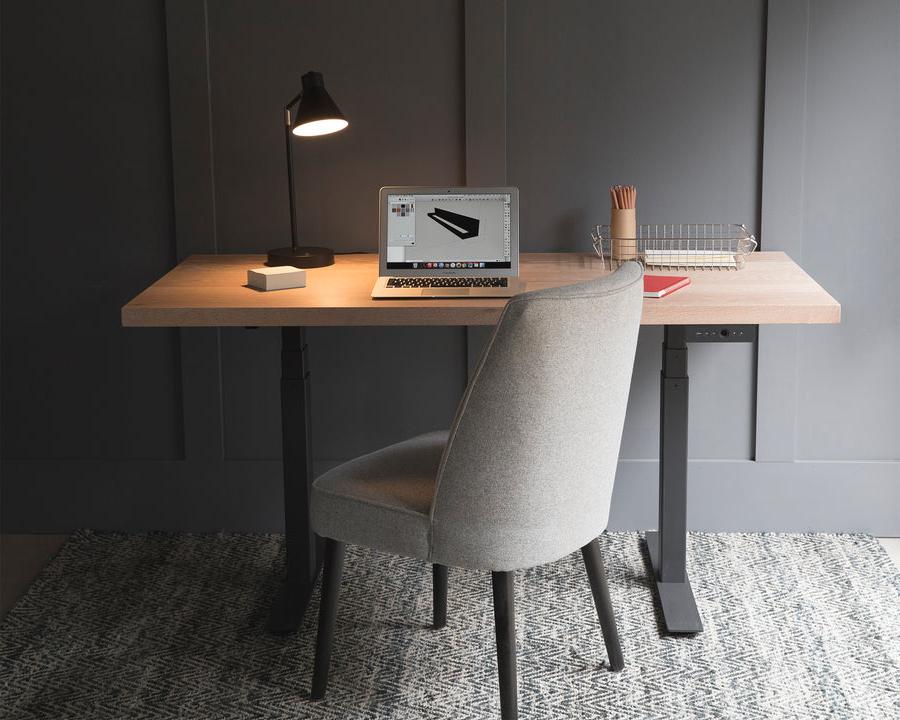 wood height adjustable desk